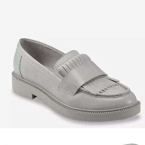 Marc Fisher Grey Leather Loafers